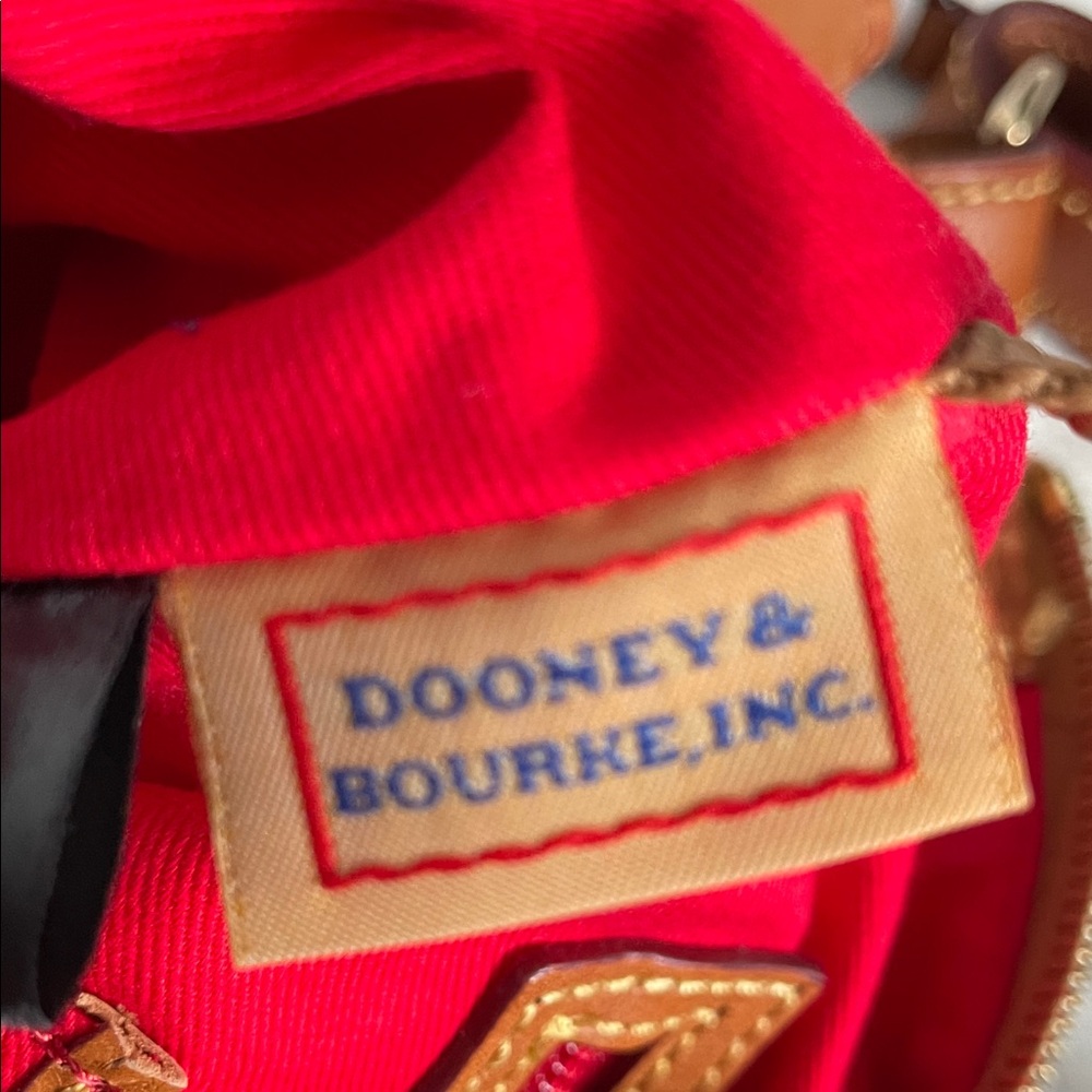 Dooney & Bourke Navy and Tan Shoulder Bag - Picture 10 of 13